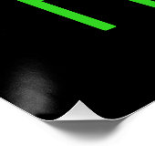 MODERNE BEARBEITBARE, EINFACHE TEMPLATE FÜR SCHWAR POSTER (Ecke)