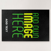 MODERNE BEARBEITBARE, EINFACHE TEMPLATE FÜR SCHWAR PUZZLE (Horizontal)