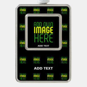 MODERNE BEARBEITBARE, EINFACHE TEMPLATE FÜR SCHWAR Rahmen-Ornament SILBER