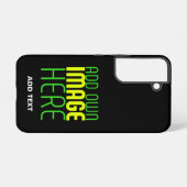 MODERNE BEARBEITBARE, EINFACHE TEMPLATE FÜR SCHWAR SAMSUNG GALAXY HÜLLE (Rückseite (Horizontal))