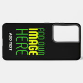 MODERNE BEARBEITBARE, EINFACHE TEMPLATE FÜR SCHWAR SAMSUNG GALAXY HÜLLE (Rückseite (Horizontal))