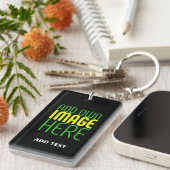 MODERNE BEARBEITBARE, EINFACHE TEMPLATE FÜR SCHWAR SCHLÜSSELANHÄNGER (Vorderseite rechts)