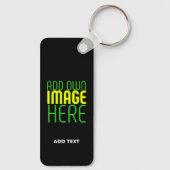 MODERNE BEARBEITBARE, EINFACHE TEMPLATE FÜR SCHWAR SCHLÜSSELANHÄNGER (Rückseite)
