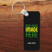 MODERNE BEARBEITBARE, EINFACHE TEMPLATE FÜR SCHWAR SCHLÜSSELANHÄNGER (Vorderseite)