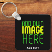 MODERNE BEARBEITBARE, EINFACHE TEMPLATE FÜR SCHWAR SCHLÜSSELANHÄNGER (Vorderseite)