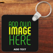 MODERNE BEARBEITBARE, EINFACHE TEMPLATE FÜR SCHWAR SCHLÜSSELANHÄNGER (Rückseite)