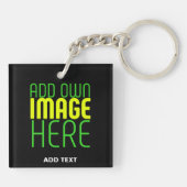 MODERNE BEARBEITBARE, EINFACHE TEMPLATE FÜR SCHWAR SCHLÜSSELANHÄNGER (Rückseite)