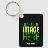 MODERNE BEARBEITBARE, EINFACHE TEMPLATE FÜR SCHWAR SCHLÜSSELANHÄNGER (Vorderseite)