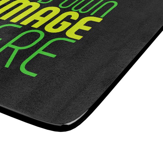 MODERNE BEARBEITBARE, EINFACHE TEMPLATE FÜR SCHWAR SCHNEIDEBRETT (Ecke)