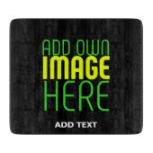 MODERNE BEARBEITBARE, EINFACHE TEMPLATE FÜR SCHWAR SCHNEIDEBRETT (Vorderseite)