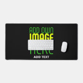 MODERNE BEARBEITBARE, EINFACHE TEMPLATE FÜR SCHWAR SCHREIBTISCHUNTERLAGE (Tastatur & Maus)