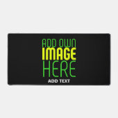 MODERNE BEARBEITBARE, EINFACHE TEMPLATE FÜR SCHWAR SCHREIBTISCHUNTERLAGE (Vorderseite)