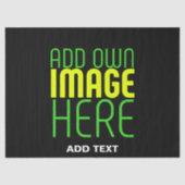 MODERNE BEARBEITBARE, EINFACHE TEMPLATE FÜR SCHWAR SEIDENPAPIER (Vorderseite)