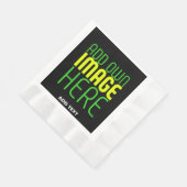 MODERNE BEARBEITBARE, EINFACHE TEMPLATE FÜR SCHWAR SERVIETTE (Ecke)