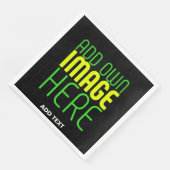 MODERNE BEARBEITBARE, EINFACHE TEMPLATE FÜR SCHWAR SERVIETTE (Ecke)