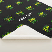 MODERNE BEARBEITBARE, EINFACHE TEMPLATE FÜR SCHWAR SHERPADECKE (3/4)