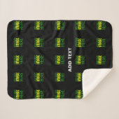 MODERNE BEARBEITBARE, EINFACHE TEMPLATE FÜR SCHWAR SHERPADECKE (Vorderseite (Horizontal))