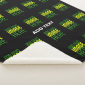 MODERNE BEARBEITBARE, EINFACHE TEMPLATE FÜR SCHWAR SHERPADECKE (3/4)