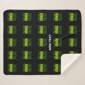 MODERNE BEARBEITBARE, EINFACHE TEMPLATE FÜR SCHWAR SHERPADECKE (Vorderseite (Horizontal))