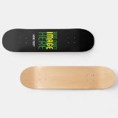 MODERNE BEARBEITBARE, EINFACHE TEMPLATE FÜR SCHWAR SKATEBOARD (Horizontal)