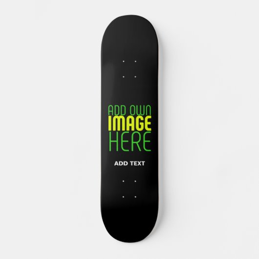 MODERNE BEARBEITBARE, EINFACHE TEMPLATE FÜR SCHWAR SKATEBOARD (Vorderseite)