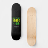 MODERNE BEARBEITBARE, EINFACHE TEMPLATE FÜR SCHWAR SKATEBOARD (Vorderseite)