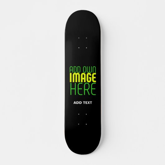 MODERNE BEARBEITBARE, EINFACHE TEMPLATE FÜR SCHWAR SKATEBOARD (Vorne)