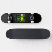 MODERNE BEARBEITBARE, EINFACHE TEMPLATE FÜR SCHWAR SKATEBOARD (Horizontal)