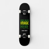 MODERNE BEARBEITBARE, EINFACHE TEMPLATE FÜR SCHWAR SKATEBOARD (Vorderseite)