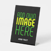 MODERNE BEARBEITBARE, EINFACHE TEMPLATE FÜR SCHWAR SOCKELSCHILD (Vorderseite)