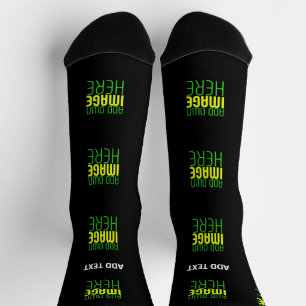 MODERNE BEARBEITBARE, EINFACHE TEMPLATE FÜR SCHWAR SOCKEN