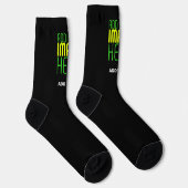 MODERNE BEARBEITBARE, EINFACHE TEMPLATE FÜR SCHWAR SOCKEN (Rechts)