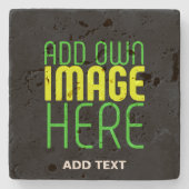 MODERNE BEARBEITBARE, EINFACHE TEMPLATE FÜR SCHWAR STEINUNTERSETZER (Vorderseite)