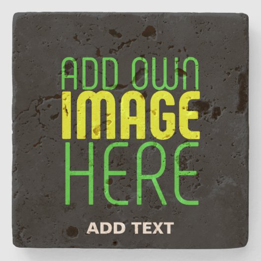 MODERNE BEARBEITBARE, EINFACHE TEMPLATE FÜR SCHWAR STEINUNTERSETZER (Vorderseite)