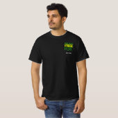 MODERNE BEARBEITBARE, EINFACHE TEMPLATE FÜR SCHWAR T-Shirt (Vorne ganz)