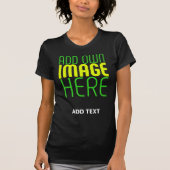 MODERNE BEARBEITBARE, EINFACHE TEMPLATE FÜR SCHWAR T-Shirt (Vorderseite)