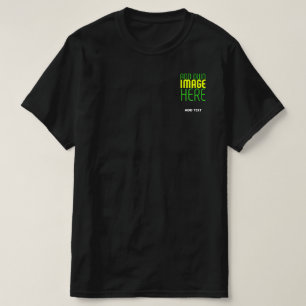 MODERNE BEARBEITBARE, EINFACHE TEMPLATE FÜR SCHWAR T-Shirt