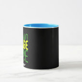 MODERNE BEARBEITBARE, EINFACHE TEMPLATE FÜR SCHWAR TASSE (Zentrum)