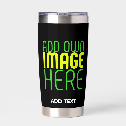 MODERNE BEARBEITBARE, EINFACHE TEMPLATE FÜR SCHWAR THERMOBECHER (Rückseite)