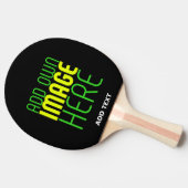 MODERNE BEARBEITBARE, EINFACHE TEMPLATE FÜR SCHWAR TISCHTENNIS SCHLÄGER (Seitenansicht)