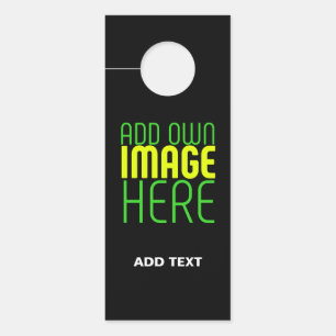 MODERNE BEARBEITBARE, EINFACHE TEMPLATE FÜR SCHWAR TÜRANHÄNGER