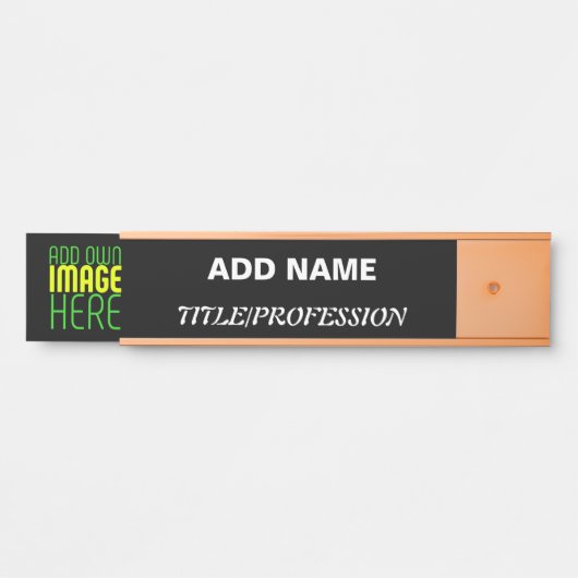 MODERNE BEARBEITBARE, EINFACHE TEMPLATE FÜR SCHWAR TÜRSCHILD (Vorderseite )