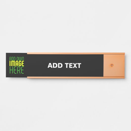 MODERNE BEARBEITBARE, EINFACHE TEMPLATE FÜR SCHWAR TÜRSCHILD (Vorderseite )