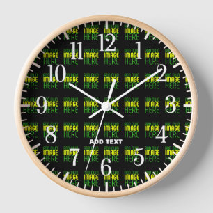 MODERNE BEARBEITBARE, EINFACHE TEMPLATE FÜR SCHWAR UHR