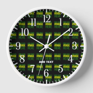 MODERNE BEARBEITBARE, EINFACHE TEMPLATE FÜR SCHWAR UHR