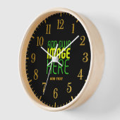 MODERNE BEARBEITBARE, EINFACHE TEMPLATE FÜR SCHWAR UHR (Winkel)