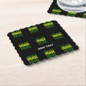 MODERNE BEARBEITBARE, EINFACHE TEMPLATE FÜR SCHWAR UNTERSETZER (angewinkelt)