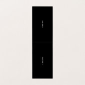 MODERNE BEARBEITBARE, EINFACHE TEMPLATE FÜR SCHWAR VISITENKARTEN (Innenseite Aufgefaltet)