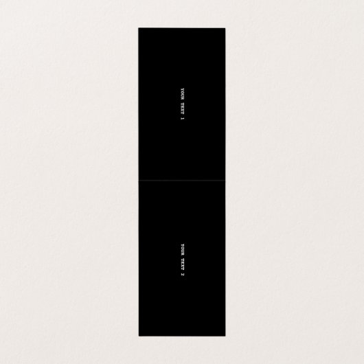 MODERNE BEARBEITBARE, EINFACHE TEMPLATE FÜR SCHWAR VISITENKARTEN (Innenseite Aufgefaltet)