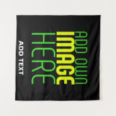 MODERNE BEARBEITBARE, EINFACHE TEMPLATE FÜR SCHWAR WANDTEPPICH (Vorderseite (Horizontal))